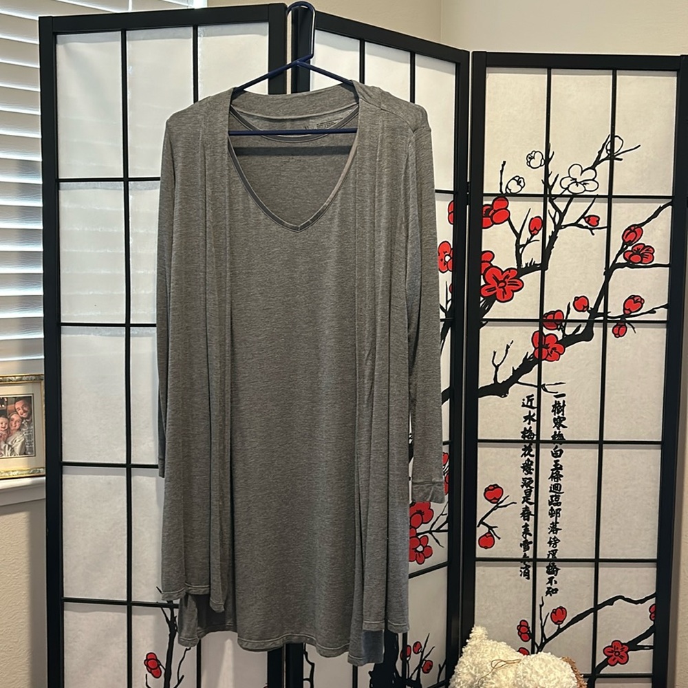 Felina Tank Dress & Matching Jacket in excellent condition!  Gray size Large